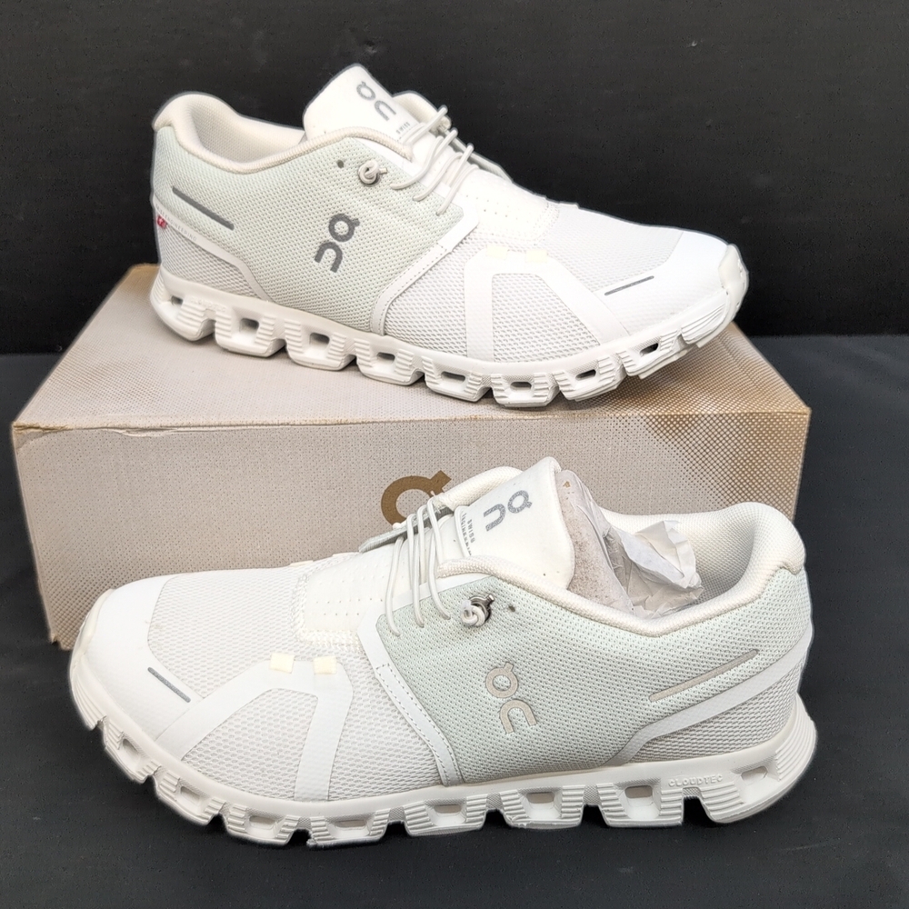 On Running White Mesh Sneakers